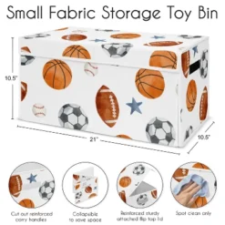 Sweet Jojo Designs Boy Fabric Storage Toy Bin Watercolor Sports Theme Blue Brown And Orange 11 Sweet Jojo Designs Boy Fabric Storage Toy Bin Watercolor Sports Theme Blue Brown And Orange -Sweet Jojo Designs Shop GUEST 0172ebc2 4256 457f a97e 1e5ed6893413