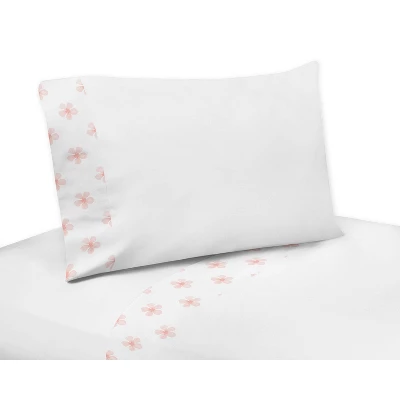 Watercolor Floral Bedding Set Burgundy Wine/Pink - Sweet Jojo Designs 5 Watercolor Floral Bedding Set Burgundy Wine/Pink - Sweet Jojo Designs - Image 3