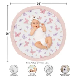 Sweet Jojo Designs Girl Baby Tummy Time Playmat Butterfly Blush Pink And Purple -Sweet Jojo Designs Shop GUEST 050a420f 7c46 4656 8ec4 d21f53fdefb7