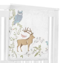 Sweet Jojo Designs Gender Neutral Baby Milestone Blanket Woodland Toile Multicolor