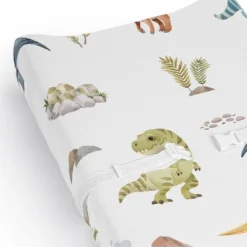 Sweet Jojo Designs Boy Changing Pad Sheet Watercolor Dinosaur Dino Multicolor -Sweet Jojo Designs Shop GUEST 08f38213 1814 4562 befd d8c054562479