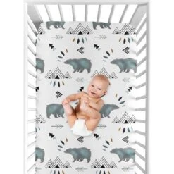 Sweet Jojo Designs Fitted Crib Sheet - Bear Mountain -Sweet Jojo Designs Shop GUEST 0f2500d5 c8d1 427b 95e9 a9ff80808775