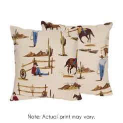 Sweet Jojo Designs Boy Decorative Throw Pillow Covers 18in. (Pillow Inserts Not Included) Wild West Cowboy Multicolor 2pc -Sweet Jojo Designs Shop GUEST 10172af0 f332 41a2 9b1d 679a96851d6e