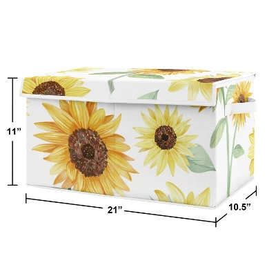 Sweet Jojo Designs Girl Fabric Storage Toy Bin Sunflower Yellow Green And Brown 4 Sweet Jojo Designs Girl Fabric Storage Toy Bin Sunflower Yellow Green And Brown - Image 2