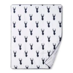 Sweet Jojo Designs Crib Bedding Set - Navy & White Stag - 11pc