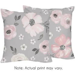 Sweet Jojo Designs Girl Decorative Throw Pillow Covers 18in. (Pillow Inserts Not Included) Watercolor Floral Grey Pink And White 2pc 9 Sweet Jojo Designs Girl Decorative Throw Pillow Covers 18in. (Pillow Inserts Not Included) Watercolor Floral Grey Pink And White 2pc -Sweet Jojo Designs Shop GUEST 1e9d2a25 9d75 4e20 94e4 48d67370dc69