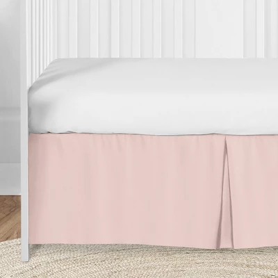 Sweet Jojo Designs Girl Baby Crib Bed Skirt Celestial Collection Solid Blush Pink 4 Sweet Jojo Designs Girl Baby Crib Bed Skirt Celestial Collection Solid Blush Pink - Image 2