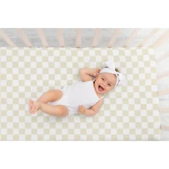 Sweet Jojo Designs Boy, Girl, Unisex/Gender Neutral Baby Fitted Crib Sheet Gingham Checkered Plaid Beige And White -Sweet Jojo Designs Shop GUEST 202b3224 6e1f 4e04 9603 26d715b028ad