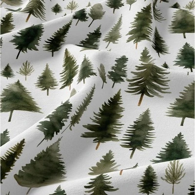 Sweet Jojo Designs Gender Neutral Unisex Shower Curtain 72in.x72in. Woodland Pine Tree Green And White 7 Sweet Jojo Designs Gender Neutral Unisex Shower Curtain 72in.x72in. Woodland Pine Tree Green And White - Image 5