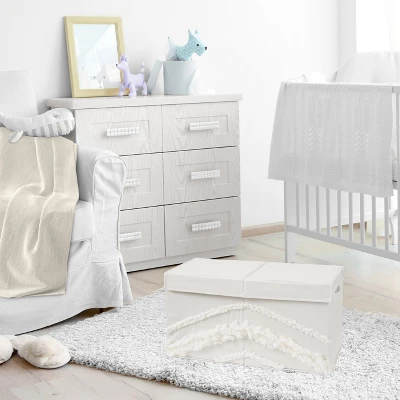 Sweet Jojo Designs Boy Or Girl Gender Neutral Unisex Fabric Storage Toy Bin Bohemian Fringe Ivory 3 Sweet Jojo Designs Boy Or Girl Gender Neutral Unisex Fabric Storage Toy Bin Bohemian Fringe Ivory