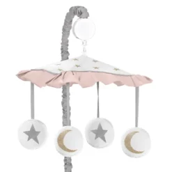 Sweet Jojo Designs Musical Mobile - Celestial - Pink/Gold