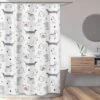 Sweet Jojo Designs Boy, Girl, Unisex/Gender Neutral Shower Curtain 72in.x72in. Cartoon Puppy Grey Taupe And Blue -Sweet Jojo Designs Shop GUEST 2826ed8d 321b 465f 85b5 3169678d81ef