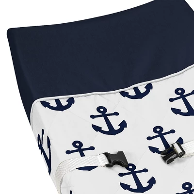Sweet Jojo Designs Boy Or Girl Gender Neutral Unisex Changing Pad Cover Sailor Blue And White 4 Sweet Jojo Designs Boy Or Girl Gender Neutral Unisex Changing Pad Cover Sailor Blue And White - Image 2