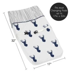 Sweet Jojo Designs Boy Changing Pad Cover Stag Navy Blue And White -Sweet Jojo Designs Shop GUEST 2aad647b 756d 43e8 986e 7807ecf3bbc3