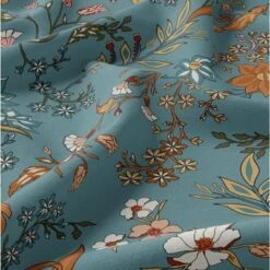 Sweet Jojo Designs Girl Shower Curtain 72in.x72in. Boho Floral Wildflower Blue Orange And Pink -Sweet Jojo Designs Shop GUEST 306772bd 16c0 45ab 9f6b 9776a519a738