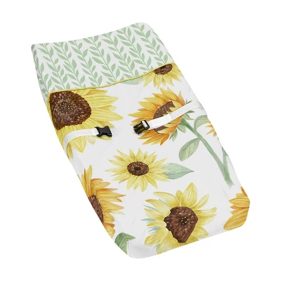 Sweet Jojo Designs Girl Changing Pad Cover Sunflower Yellow And Green 8 Sweet Jojo Designs Girl Changing Pad Cover Sunflower Yellow And Green - Image 6