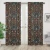 Sweet Jojo Designs Girl Window Curtain Panels 84in. Boho Floral Wildflower Black Orange And Blue -Sweet Jojo Designs Shop GUEST 366f4010 1809 4eb7 a183 227faeccfe2e