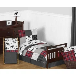 Sweet Jojo Designs Boy Toddler Bedding Set Rustic Patch Red Black And Grey 5pc -Sweet Jojo Designs Shop GUEST 36bc258f dc88 4441 a9c3 bfe208fbc672
