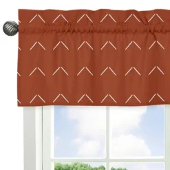 Sweet Jojo Designs Window Valance Treatment 54in. Diamond Tuft Orange And Ivory -Sweet Jojo Designs Shop GUEST 3b2a4499 6fa0 4610 80c0 076972fd4c0d