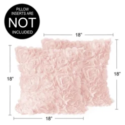 Sweet Jojo Designs Girl Decorative Throw Pillow Covers 18in. (Pillow Inserts Not Included) Rose Pink 2pc. -Sweet Jojo Designs Shop GUEST 3d612124 60dc 4adb 9ca4 b210d946b78d
