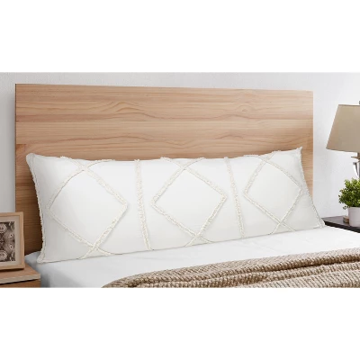 Sweet Jojo Designs Body Pillow Cover (Pillow Not Included) 54in.x20in. Diamond Tuft Ivory 4 Sweet Jojo Designs Body Pillow Cover (Pillow Not Included) 54in.x20in. Diamond Tuft Ivory - Image 2