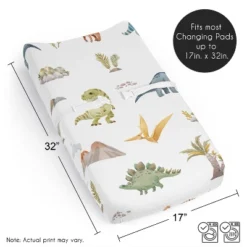 Sweet Jojo Designs Boy Changing Pad Sheet Watercolor Dinosaur Dino Multicolor -Sweet Jojo Designs Shop GUEST 4888ace1 b8da 42ce b422 ca0f80a51ed3
