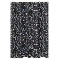 Sweet Jojo Designs Girl Shower Curtain 72in.x72in. Boho Floral Wildflower Black And Purple -Sweet Jojo Designs Shop GUEST 4ccd8b24 3498 42a5 a5b0 2d807c8f6bc8