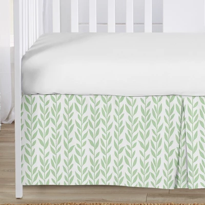 Sweet Jojo Designs Girl Baby Crib Bed Skirt Sunflower Green And White 4 Sweet Jojo Designs Girl Baby Crib Bed Skirt Sunflower Green And White - Image 2