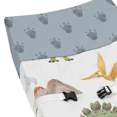Sweet Jojo Designs Boy Changing Pad Cover Watercolor Dinosaur Dino Multicolor 4 Sweet Jojo Designs Boy Changing Pad Cover Watercolor Dinosaur Dino Multicolor - Image 2
