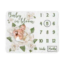 Sweet Jojo Designs Girl Baby Milestone Blanket Watercolor Magnolia Green And Ivory 11 Sweet Jojo Designs Girl Baby Milestone Blanket Watercolor Magnolia Green And Ivory -Sweet Jojo Designs Shop GUEST 51639d44 7edc 44e5 9203 d5dbd50de429