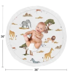 Sweet Jojo Designs Boy Or Girl Gender Neutral Unisex Baby Tummy Time Playmat Jungle Animals Yellow Orange And White -Sweet Jojo Designs Shop GUEST 58363c30 1c74 4d6e 8169 9d173cbda9ba