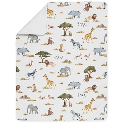 Sweet Jojo Designs Boy Or Girl Gender Neutral Unisex Toddler Bedding Set Jungle Animals Multicolor 5pc 5 Sweet Jojo Designs Boy Or Girl Gender Neutral Unisex Toddler Bedding Set Jungle Animals Multicolor 5pc - Image 3