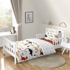 Sweet Jojo Designs Gender Neutral Unisex Toddler Bedding Set Mod Dinosaur Black Tan And Orange 5 Pc -Sweet Jojo Designs Shop GUEST 597ddce1 8c2e 447c 9104 4ce2c977825f