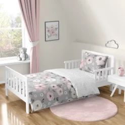 Sweet Jojo Designs Girl Toddler Bedding Set Watercolor Floral Grey And Pink 5pc -Sweet Jojo Designs Shop GUEST 5b495cd2 9a11 4433 810a 98059628538b