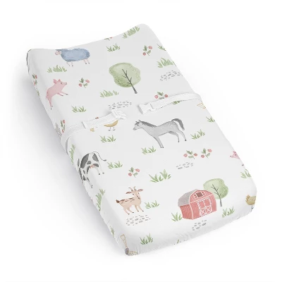 Sweet Jojo Designs Gender Neutral Unisex Changing Pad Sheet Farm Animals Multicolor 8 Sweet Jojo Designs Gender Neutral Unisex Changing Pad Sheet Farm Animals Multicolor - Image 6
