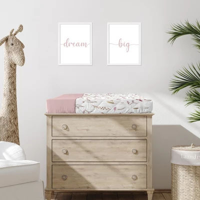 Sweet Jojo Designs Girl Changing Pad Cover Watercolor Floral Garden Rose Pink And Taupe 3 Sweet Jojo Designs Girl Changing Pad Cover Watercolor Floral Garden Rose Pink And Taupe