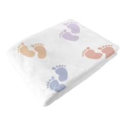 Sweet Jojo Designs Gender Neutral Unisex Baby Milestone Blanket Baby Footprints Multicolor -Sweet Jojo Designs Shop GUEST 616bcf89 b587 430a 97a6 1418a9d52a08