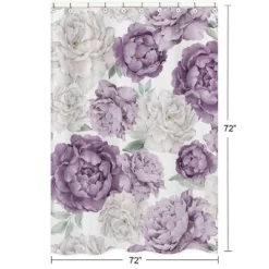 Sweet Jojo Designs Girl Shower Curtain 72in.x72in. Peony Floral Garden Lavender Purple And Ivory -Sweet Jojo Designs Shop GUEST 639f960d 5424 46d5 ad6b 9c24bafcae54