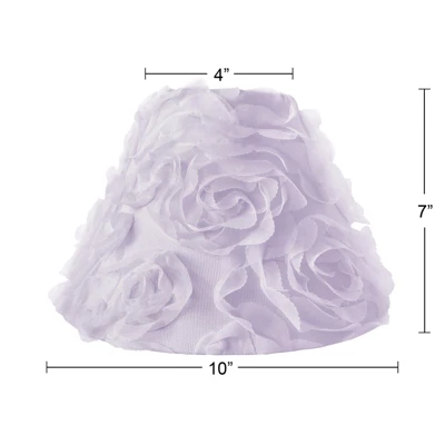 Sweet Jojo Designs Girl Empire Lamp Shade 4in.x7in.x10in. Rose Lavender 3 Sweet Jojo Designs Girl Empire Lamp Shade 4in.x7in.x10in. Rose Lavender
