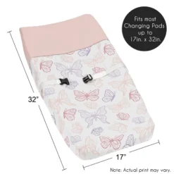 Sweet Jojo Designs Girl Changing Pad Cover Butterfly Pink Purple White 11 Sweet Jojo Designs Girl Changing Pad Cover Butterfly Pink Purple White -Sweet Jojo Designs Shop GUEST 65b0552e 8886 485f 89fb 1fd4f6de99c9