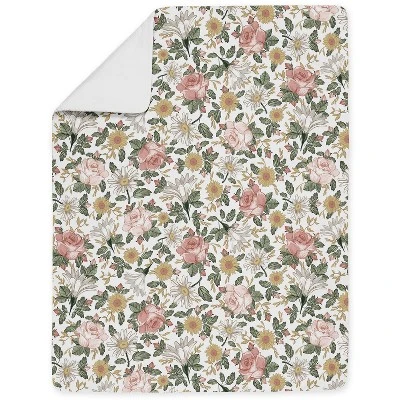 Sweet Jojo Designs Girl Toddler Bedding Set Vintage Floral Pink Green And Yellow 5 Pc 5 Sweet Jojo Designs Girl Toddler Bedding Set Vintage Floral Pink Green And Yellow 5 Pc - Image 3