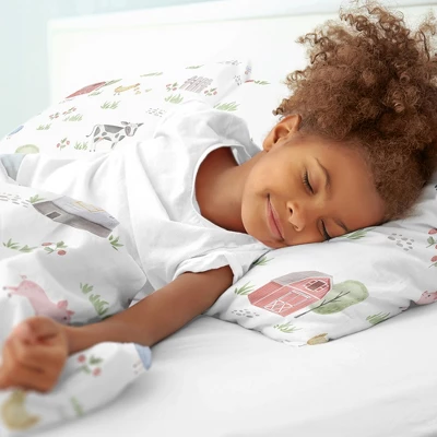 Sweet Jojo Designs Full/Queen Comforter Bedding Set Farm Animals Multicolor 3 Pc 5 Sweet Jojo Designs Full/Queen Comforter Bedding Set Farm Animals Multicolor 3 Pc - Image 3