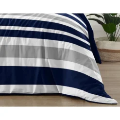 Sweet Jojo Designs Boy Full/Queen Comforter Bedding Set Stripe Blue Grey And White 3pc. 11 Sweet Jojo Designs Boy Full/Queen Comforter Bedding Set Stripe Blue Grey And White 3pc. -Sweet Jojo Designs Shop GUEST 6e29224a 3e49 4cf1 af22 4cb562ca6f89