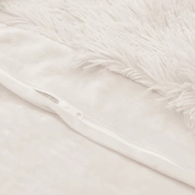 Sweet Jojo Designs Body Pillow Cover (Pillow Not Included) 54in.x20in. Boho Faux Fur Ivory 5 Sweet Jojo Designs Body Pillow Cover (Pillow Not Included) 54in.x20in. Boho Faux Fur Ivory - Image 3