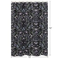 Sweet Jojo Designs Girl Shower Curtain 72in.x72in. Boho Floral Wildflower Black And Purple -Sweet Jojo Designs Shop GUEST 7040e3be 361a 4c9e 99dd 78e949f625f3