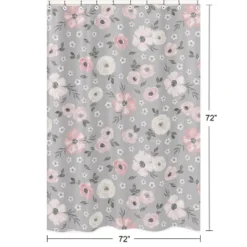 Sweet Jojo Designs Shower Curtain 72in.x72in. Watercolor Floral Grey Pink 9 Sweet Jojo Designs Shower Curtain 72in.x72in. Watercolor Floral Grey Pink -Sweet Jojo Designs Shop GUEST 7461e991 9599 4181 88a0 ebb38a61d43a