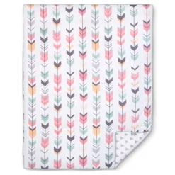 Sweet Jojo Designs Crib Bedding Set - Mod Arrow - Coral/Mint 11pc