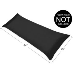 Sweet Jojo Designs Body Pillow Cover (Pillow Not Included) 54in.x20in. Solid Black -Sweet Jojo Designs Shop GUEST 75ad094a a3e0 40be b09c 596bb4e28773