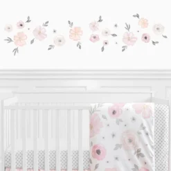 Sweet Jojo Designs Girl Wall Decal Stickers Art Nursery Décor Watercolor Floral Pink And Grey 4pc -Sweet Jojo Designs Shop GUEST 78ecc0c3 dc38 4dd7 8966 8192ea18c32f
