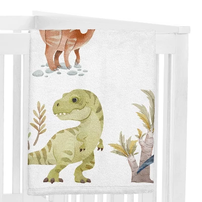 Sweet Jojo Designs Boy Baby Milestone Blanket Watercolor Dinosaur Dino Multicolor 4 Sweet Jojo Designs Boy Baby Milestone Blanket Watercolor Dinosaur Dino Multicolor - Image 2